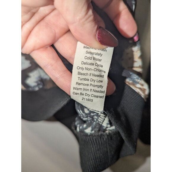 Womens Cabi #572 Dressed Up Sweatshirt Python Medium Sheer Long Sleeve Top - Picture 5 of 11